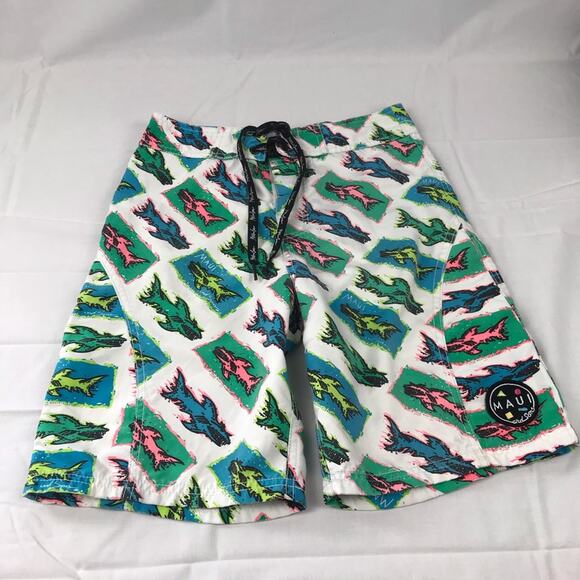 Maui and Sons shark‎ swim trunks - Picture 1 of 9